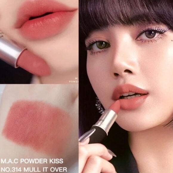 MAC Powder Kiss Lipstick in Mull It Over - Picture 3 of 3